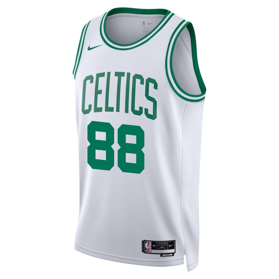Neemias Queta 88 Boston Celtics 2024 FINALS PATCH Swingman Association Editio White NBA Jersey Men's