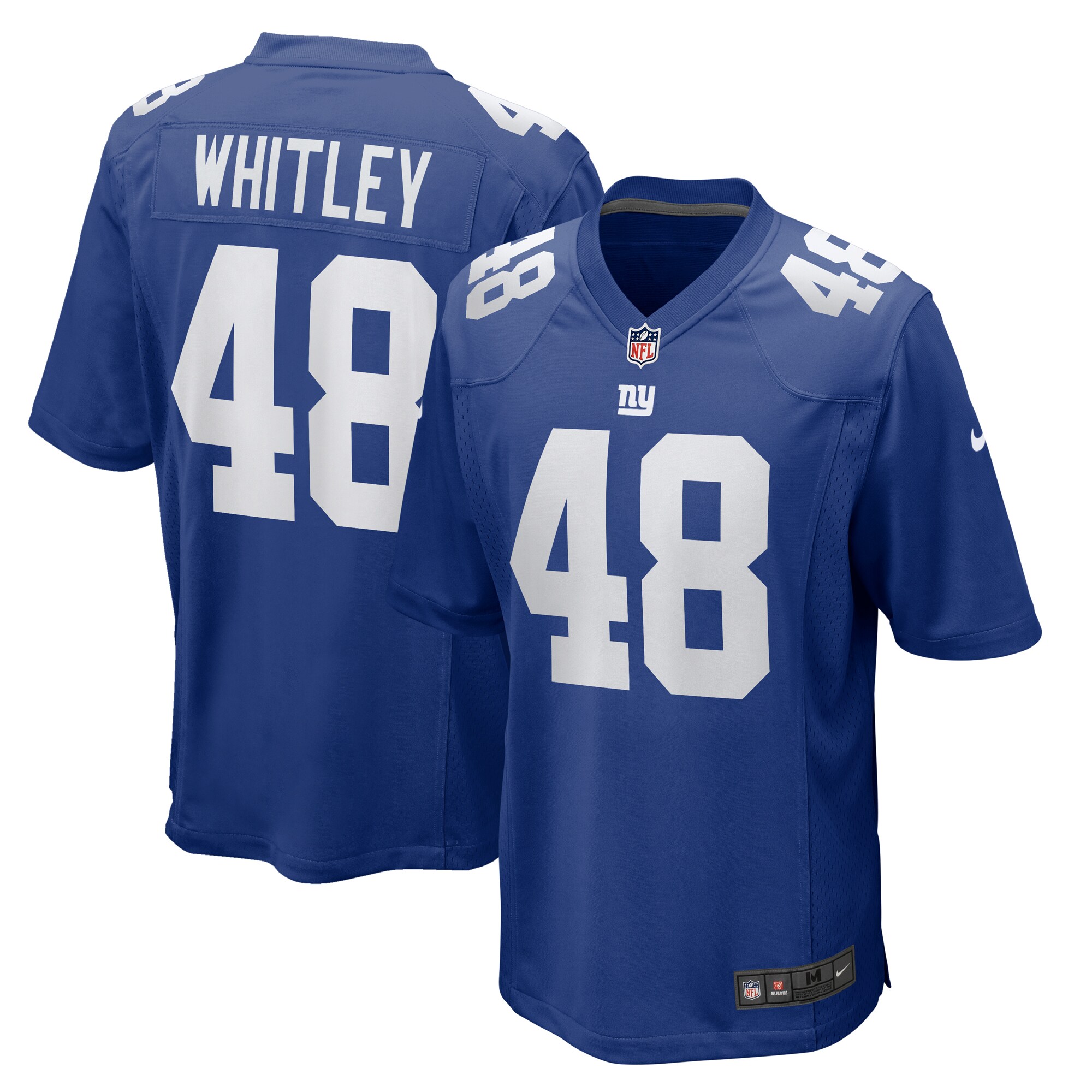 New York Giants Benton Whitley Royal Team Game NFL Jersey Men's