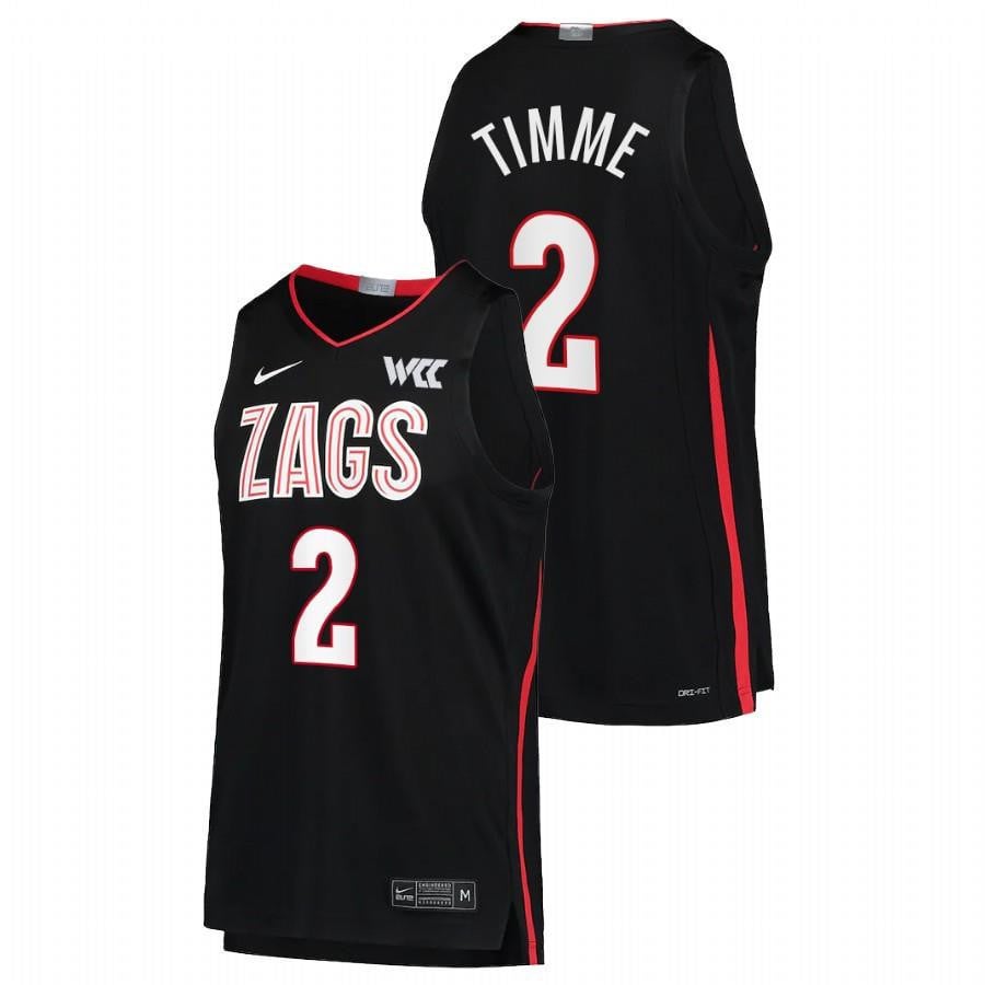 Gonzaga Bulldogs Drew Timme 2 2022 Black College Limited NCAA Jersey Men's