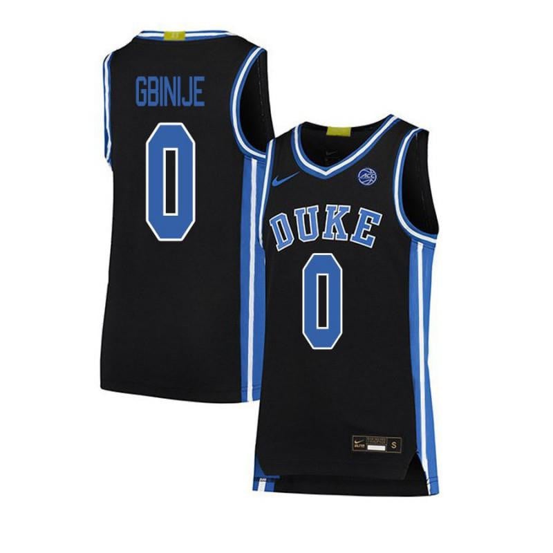 0 Michael Gbinije Black Elite Duke Blue Devils NCAA Jersey Men's
