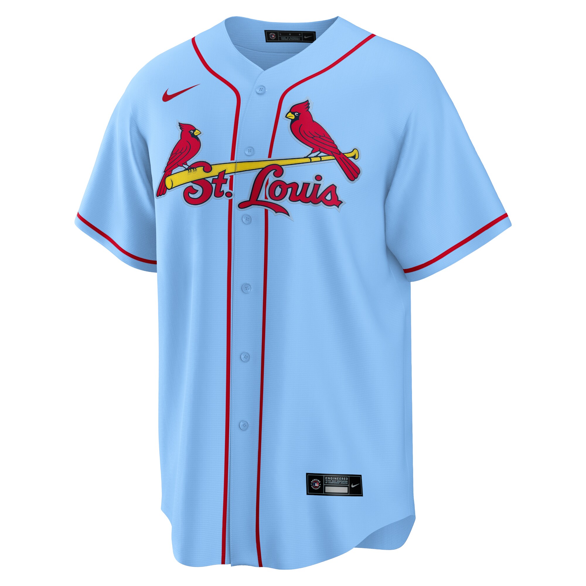 St. Louis Cardinals Nolan Arenado Light Blue 2024 Alternate MLB Jersey Men's
