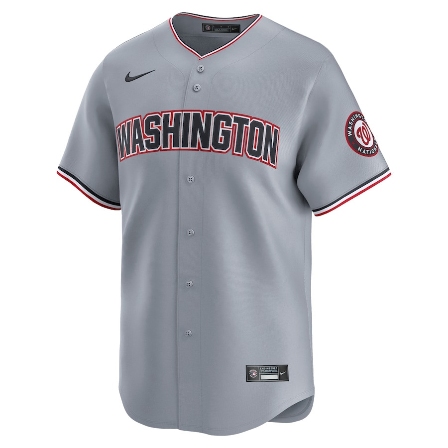 Washington Nationals Road Limited Gray MLB Jersey Men's