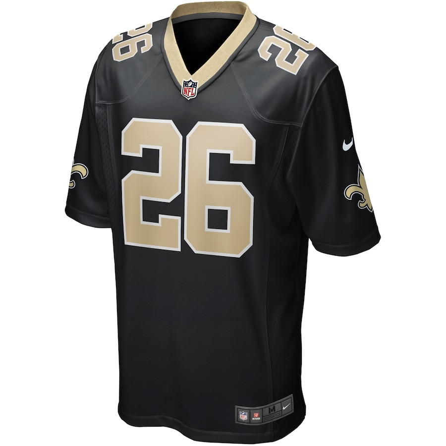 Deuce McAllister 26 New Orleans Saints Game Retired Black NFL Jersey Men's