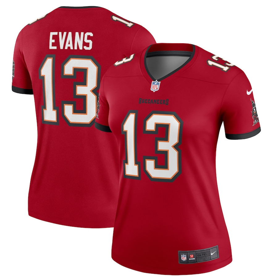 Mike Evans 13 Tampa Bay Buccaneers Legend Red NFL Jersey Women's