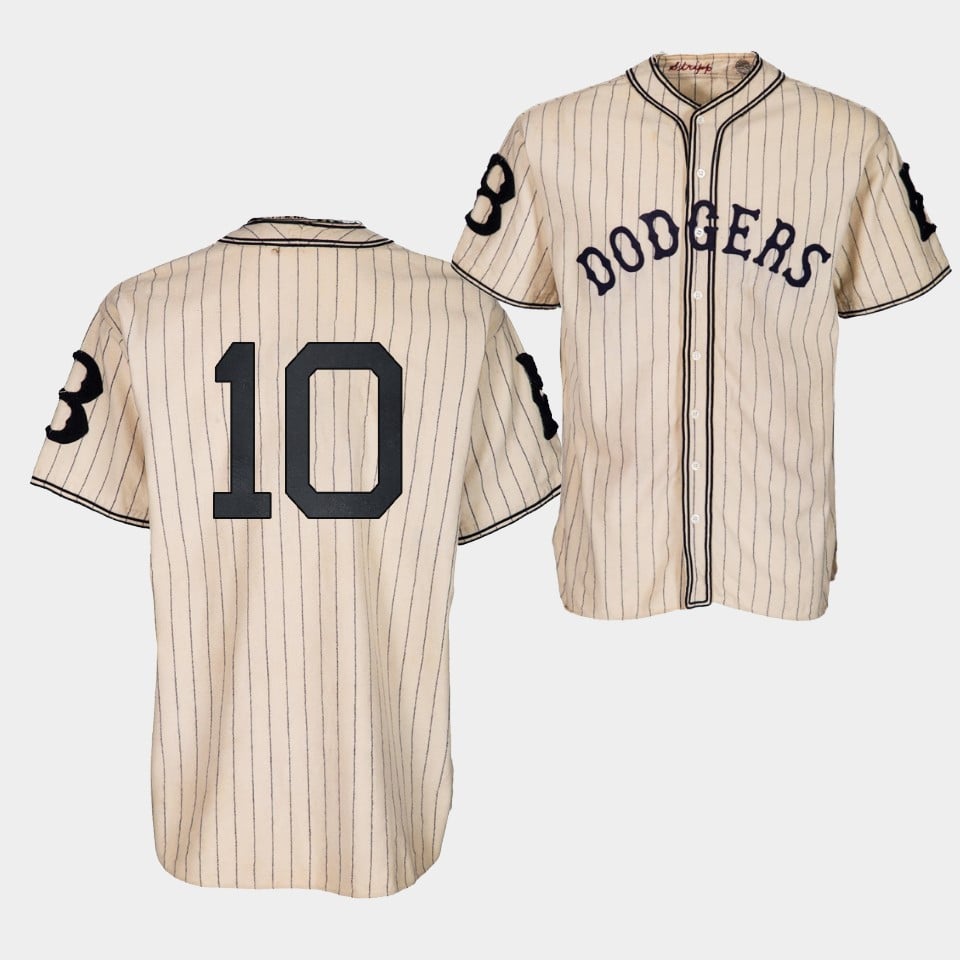 Brooklyn Los Angeles Dodgers Justin Turner 1933 Heritage 10 Gold Pinstripe MLB Jersey Men's