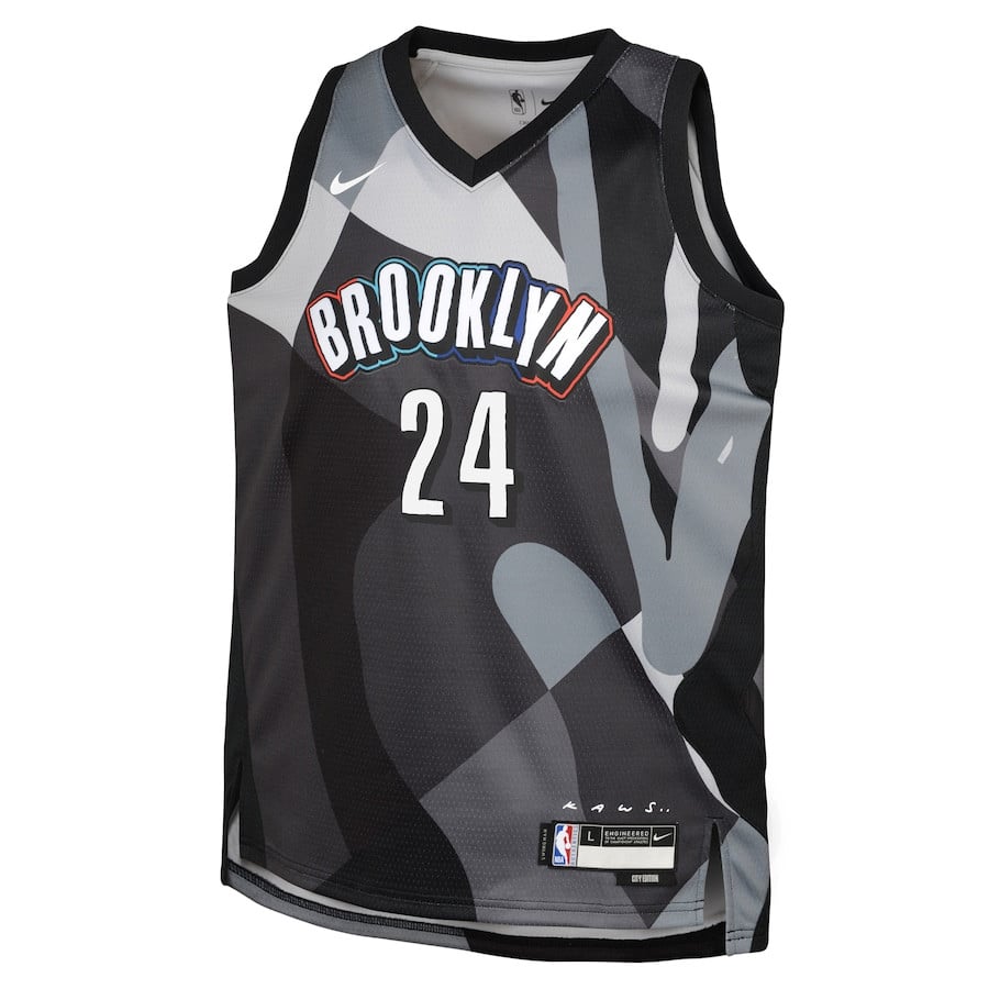 Cam Thomas 24 Brooklyn Nets 2024/25 Swingman Playe City Edition Gray NBA Jersey Youth