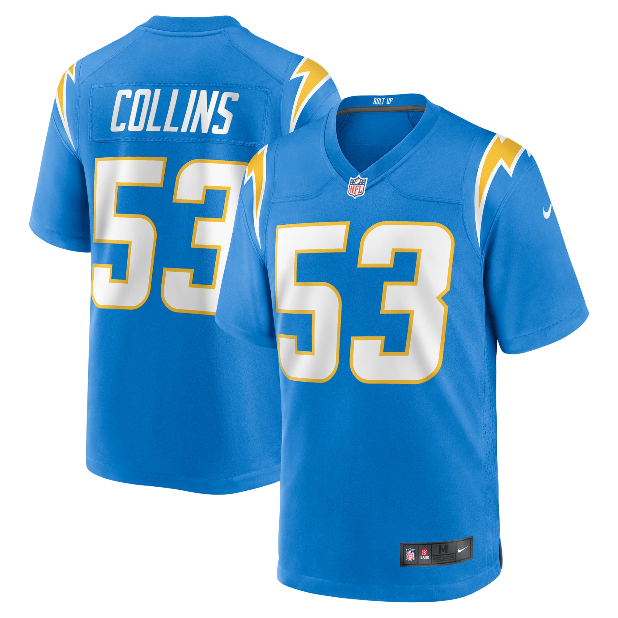 Los Angeles Chargers Chris Collins Powder Blue Team Game NFL Jersey Men's