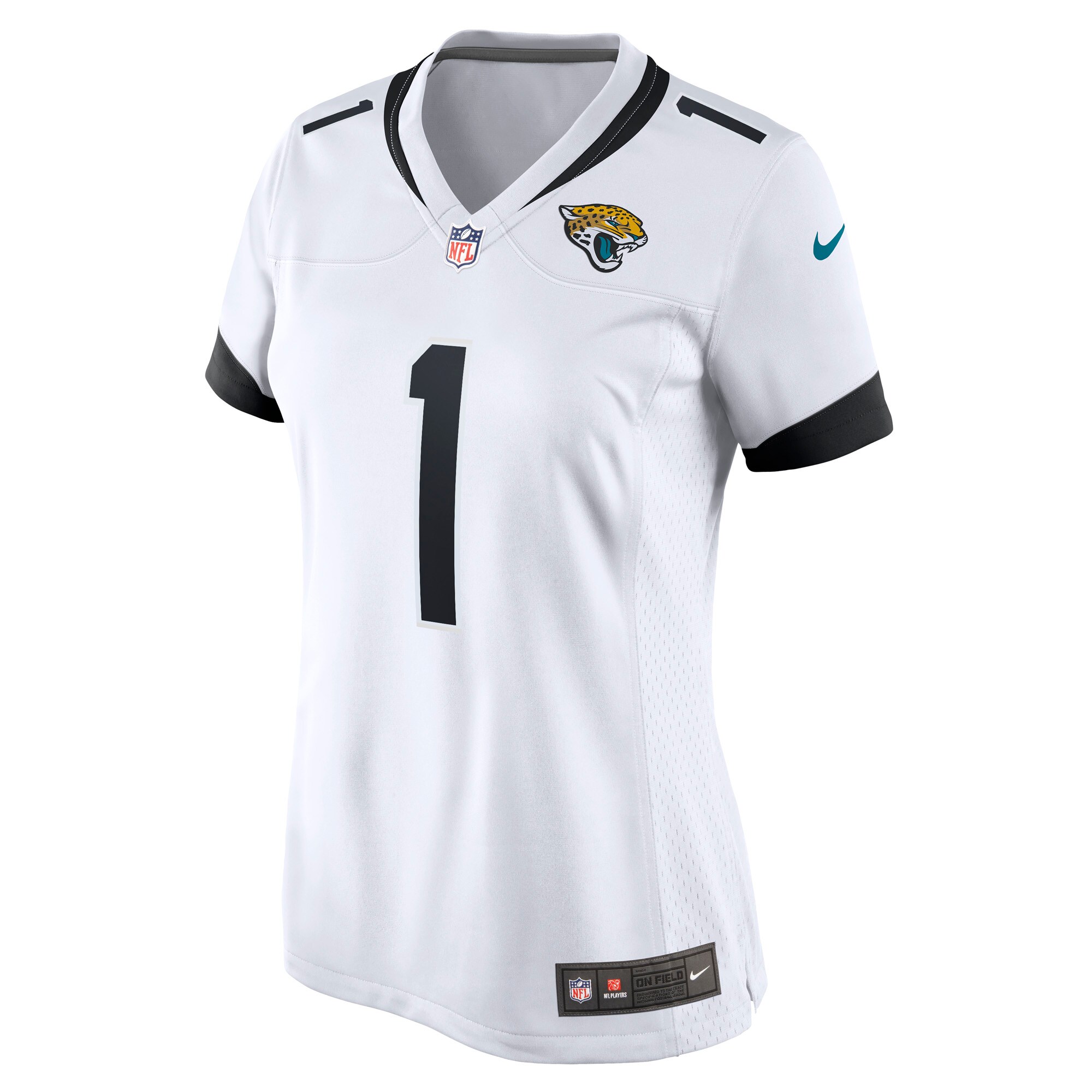 Jacksonville Jaguars Travis Jr. Etienne White Game Player NFL Jersey Women's
