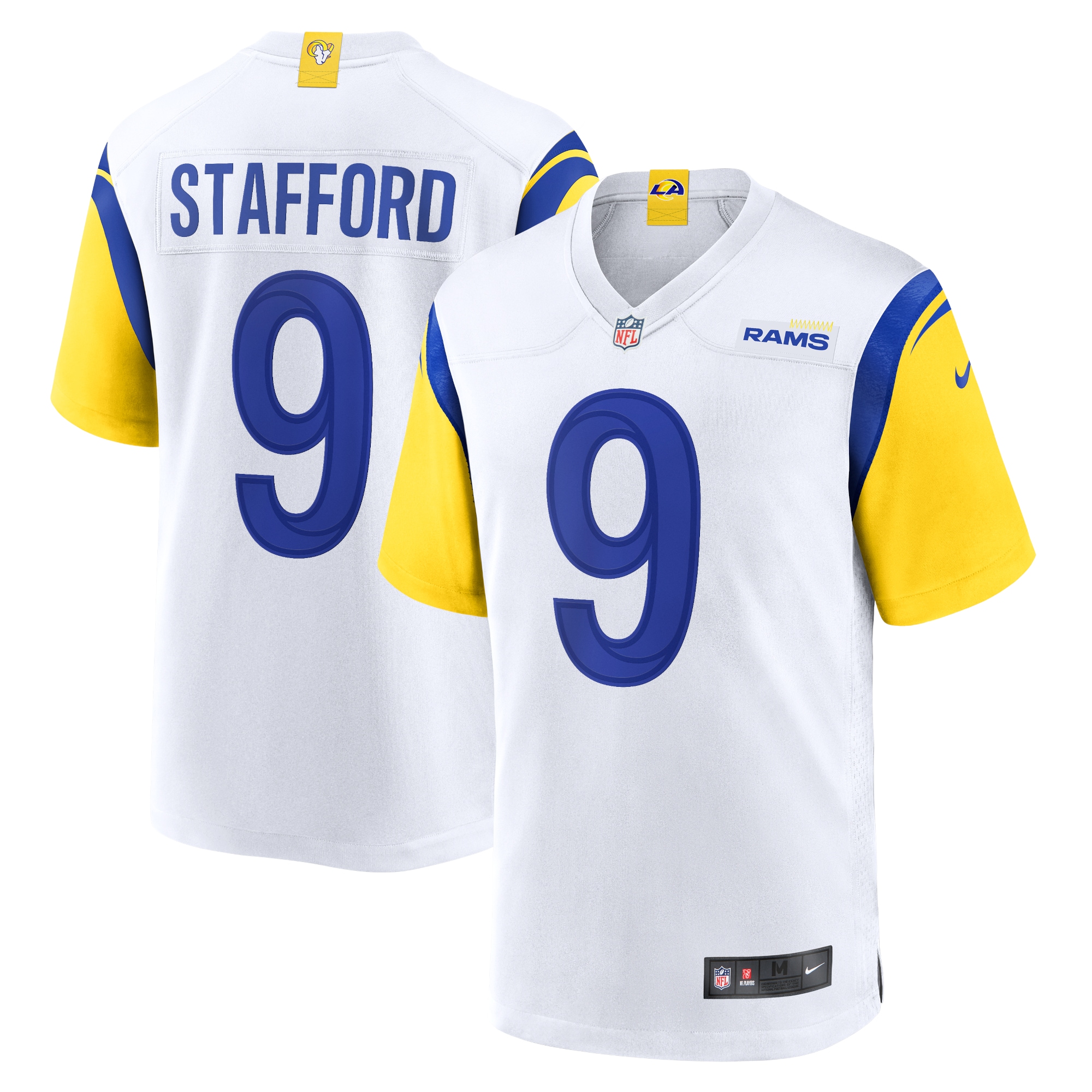 Los Angeles Rams Matthew Stafford White Alternate Game NFL Jersey Men's