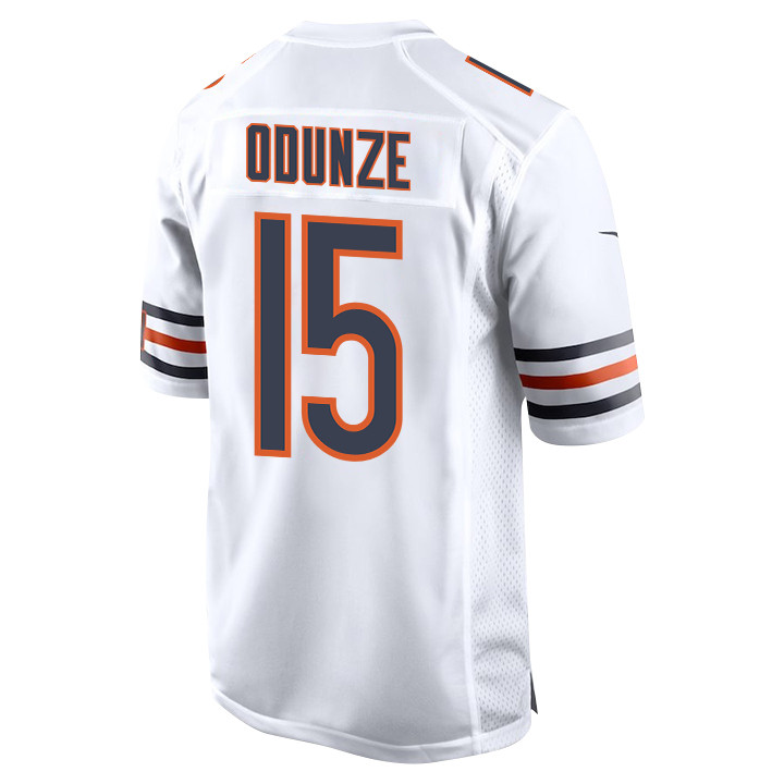 Rome Odunze 15 Chicago Bears 2024 Draft First Round Pick Player Game White NFL Jersey Men's