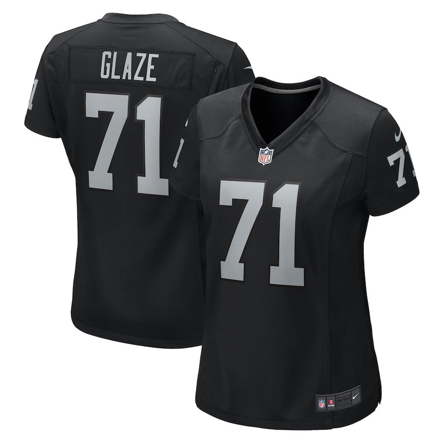 DJ Glaze 71 Las Vegas Raiders Game Black NFL Jersey Women's