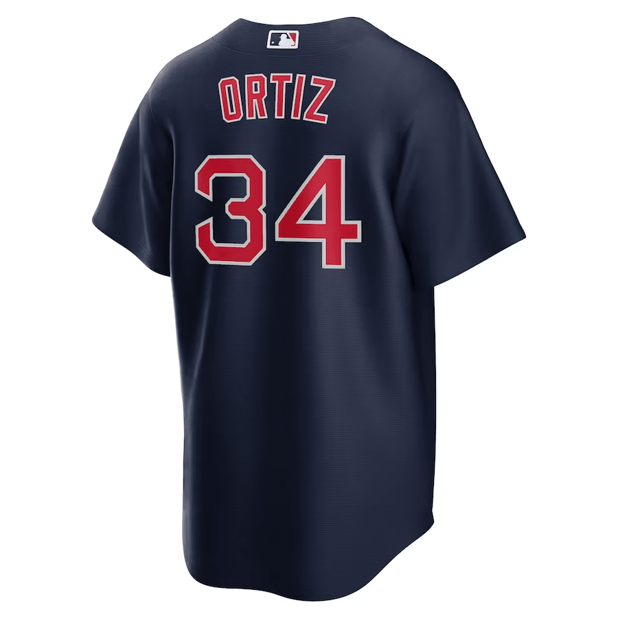David Ortiz 34 Boston Red Sox Alternate Navy MLB Jersey Men's