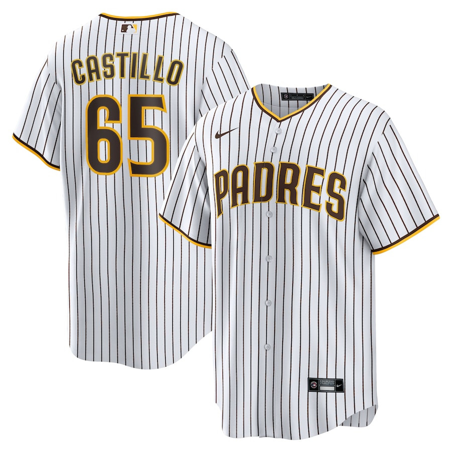 Jos? Castillo 65 San Diego Padres Home White MLB Jersey Men's