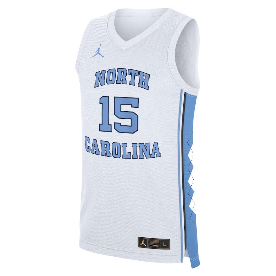 Vince Carter 15 North Carolina Tar Heels White NCAA Jersey Men's