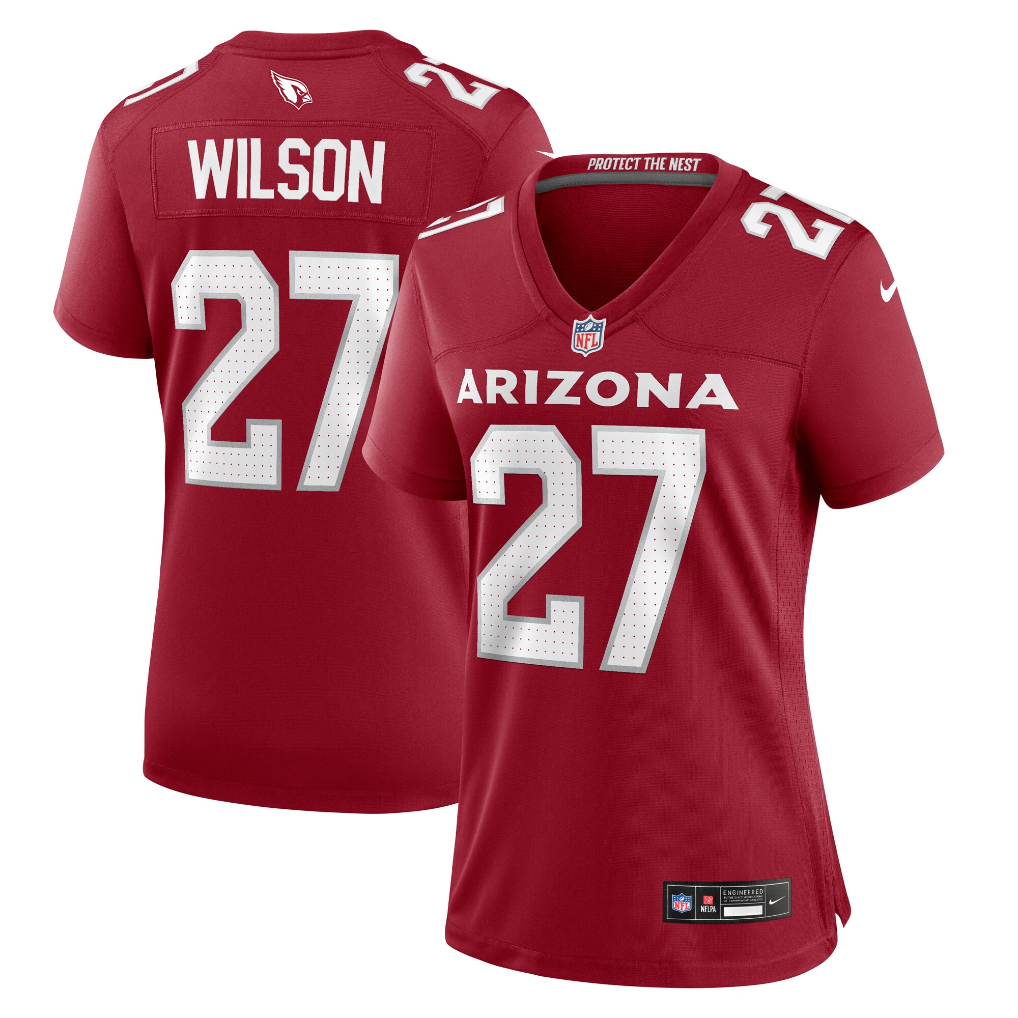 Arizona Cardinals Divaad Wilson Cardinal Team Game NFL Jersey Women's