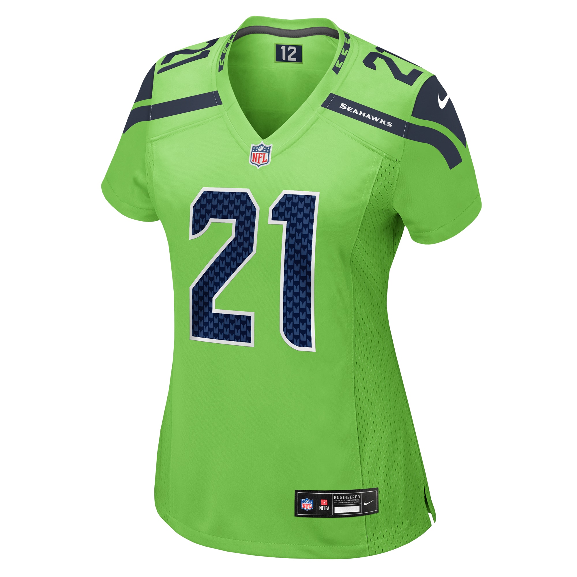 Seattle Seahawks Devon Witherspoon Neon Green Game NFL Jersey Women's