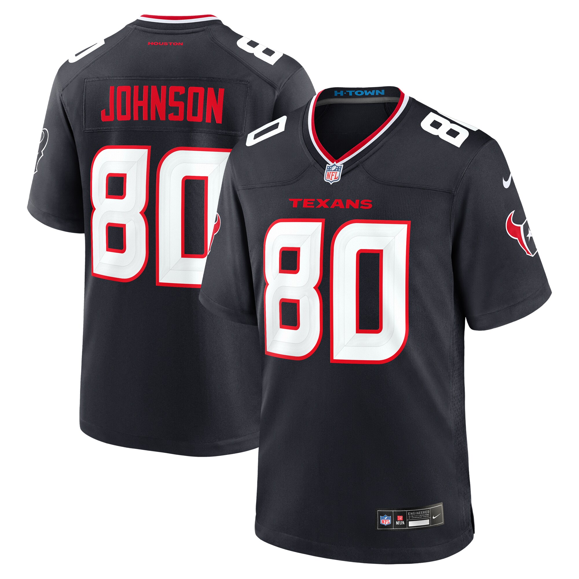 Houston Texans Andre Johnson Navy Team Retired Player Game NFL Jersey Men's