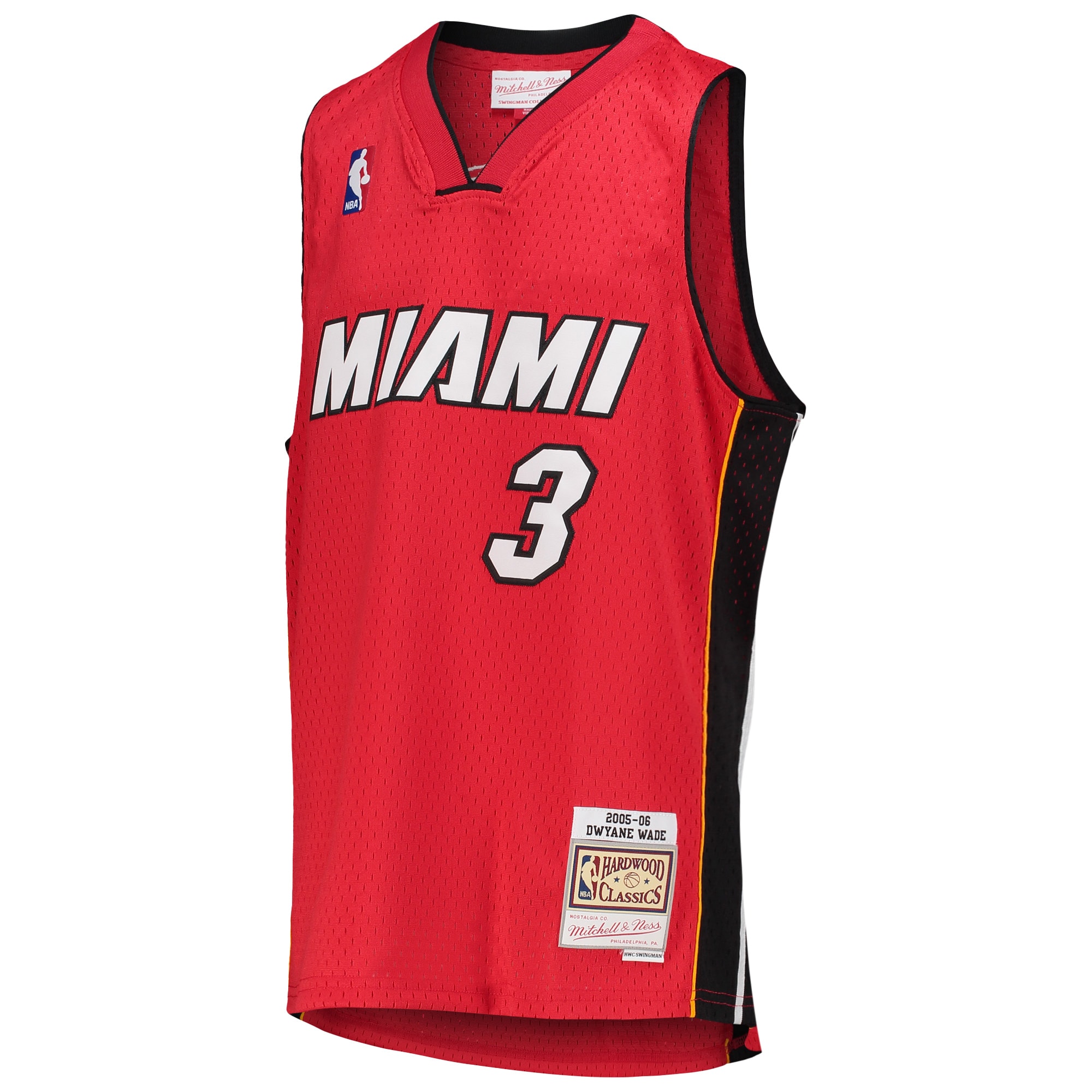 Mitchell Ness Dwyane Wade Red Miami Heat 2005/06 Hardwood Classics Swingman NBA Jersey Youth