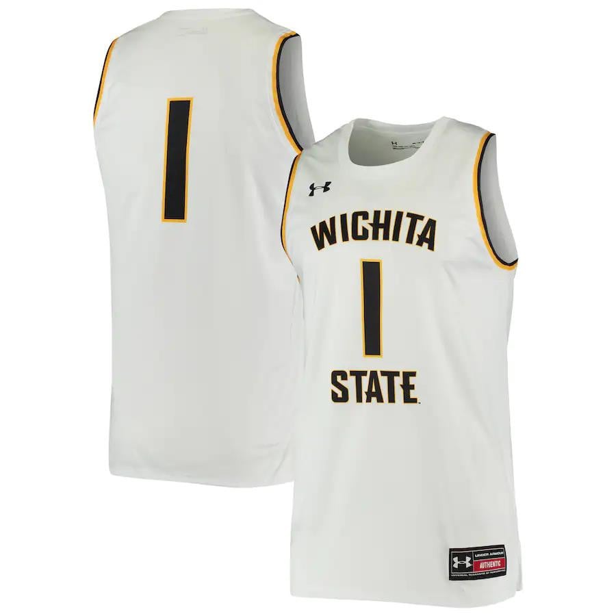 Wichita State Shockers Under Armour White #1 NCAA Jersey Men's
