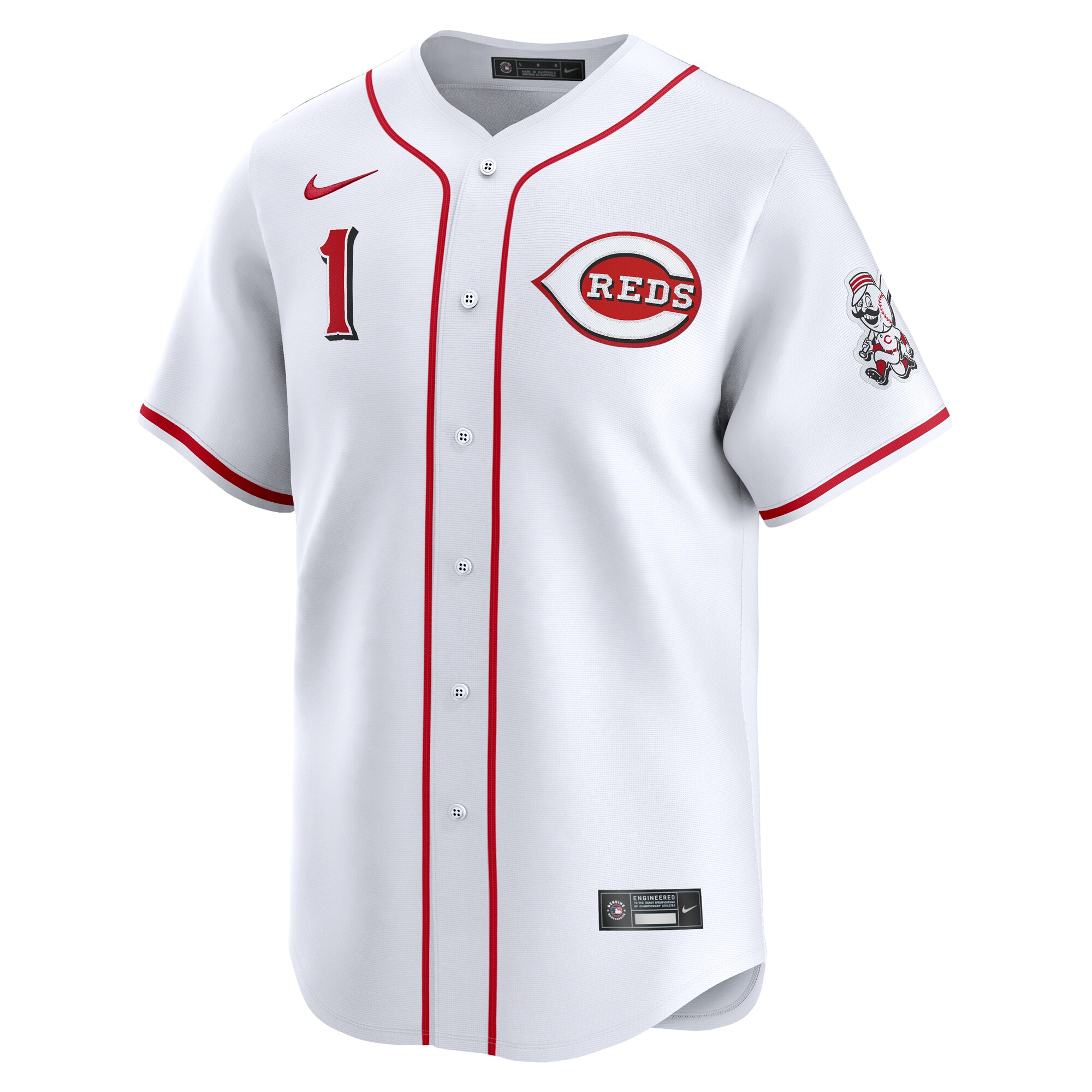 Cincinnati Reds White #1 Dad Home Limited MLB Jersey Men's