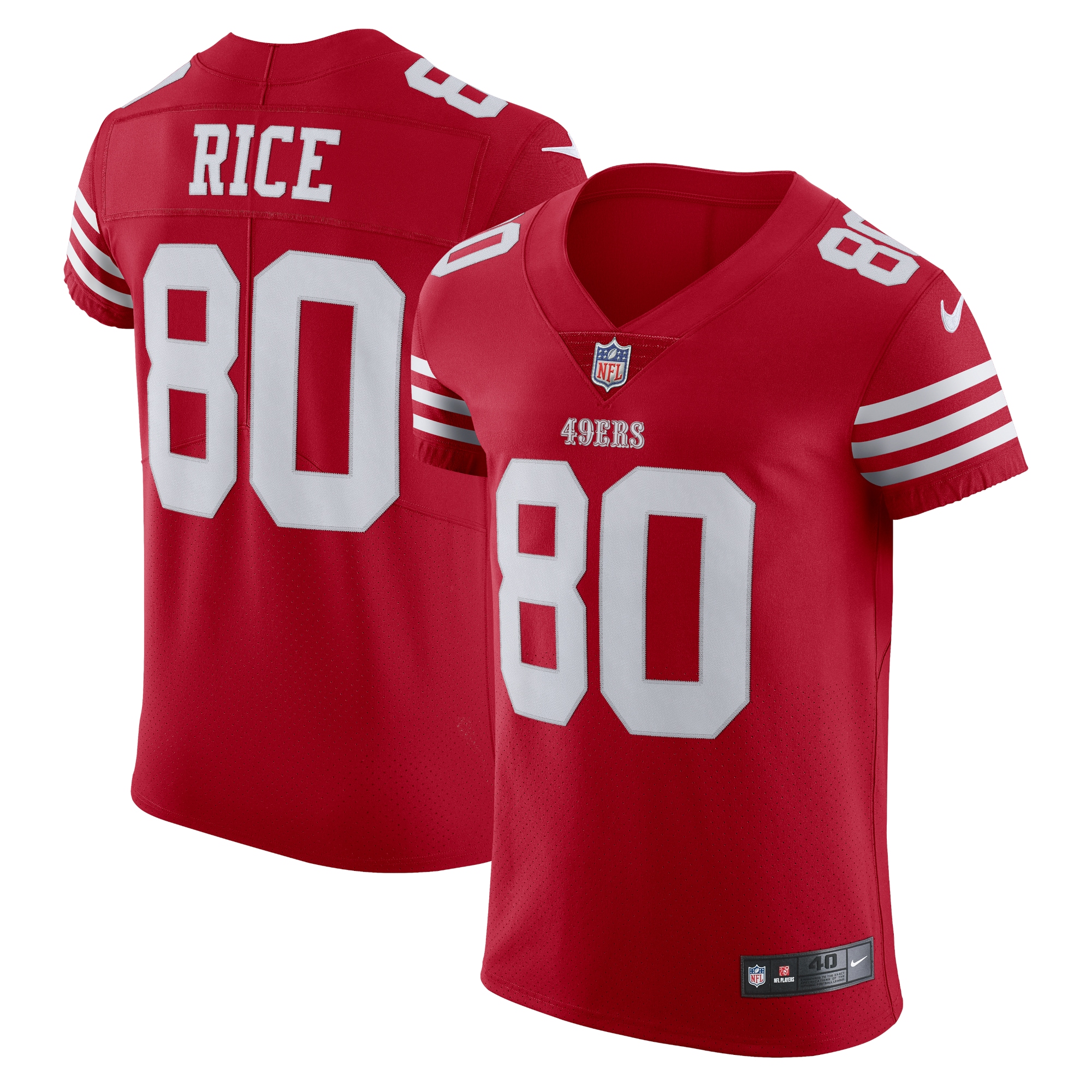 San Francisco 49ers Jerry Rice Scarlet Vapor Elite Retired Player NFL Jersey Men's