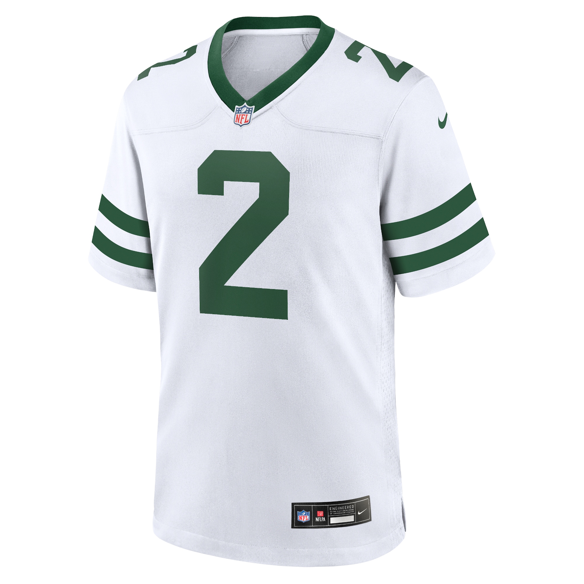 New York Jets Zach Wilson Legacy White Game NFL Jersey Men's