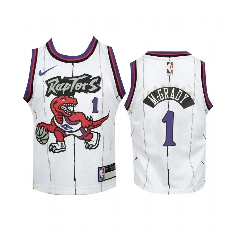Tracy Mcgrady Toronto Raptors Kid White Hardwood Classics NBA Jersey Youth