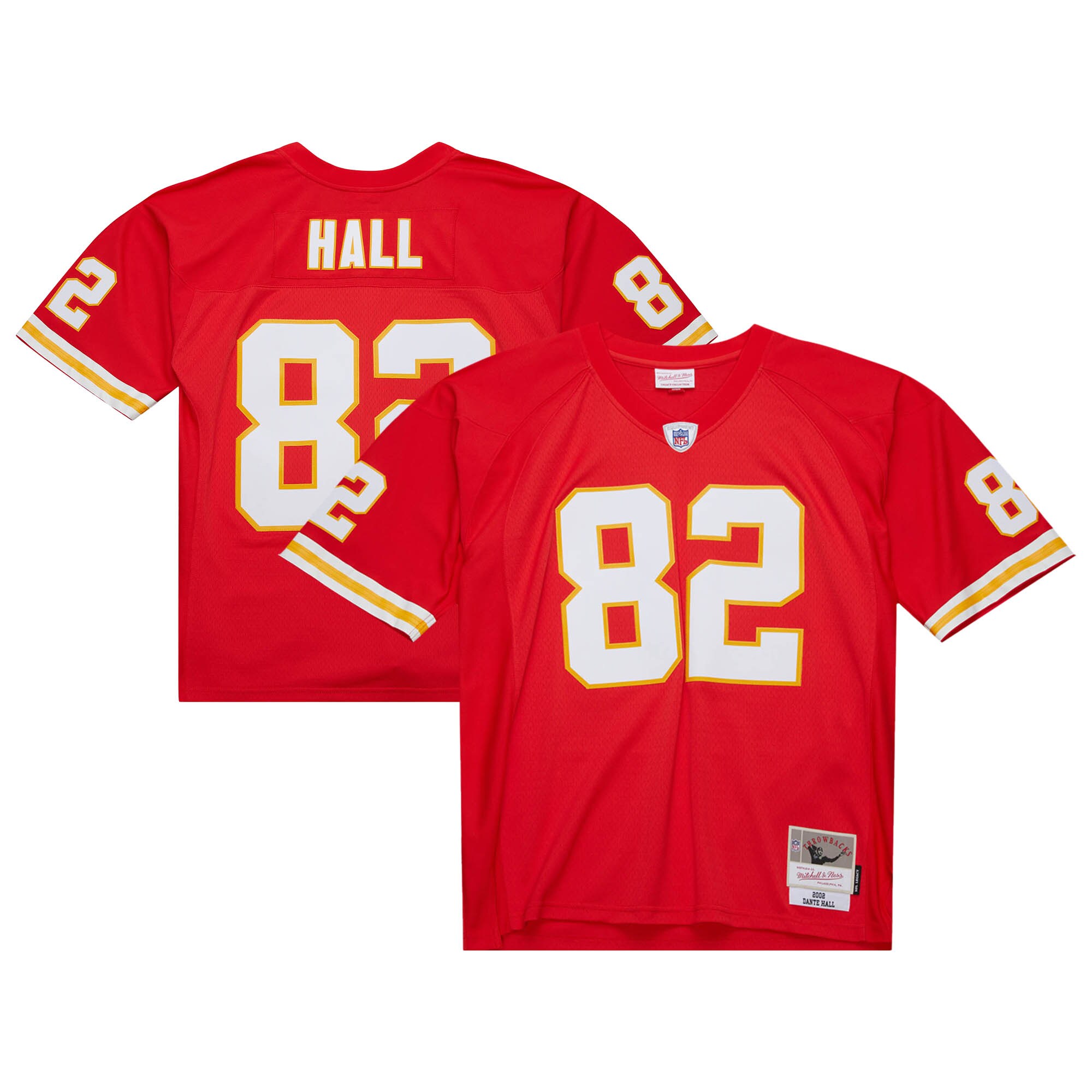 Kansas City Chiefs Dante Hall Mitchell Ness Red 2002 Legacy NFL Jersey Men's
