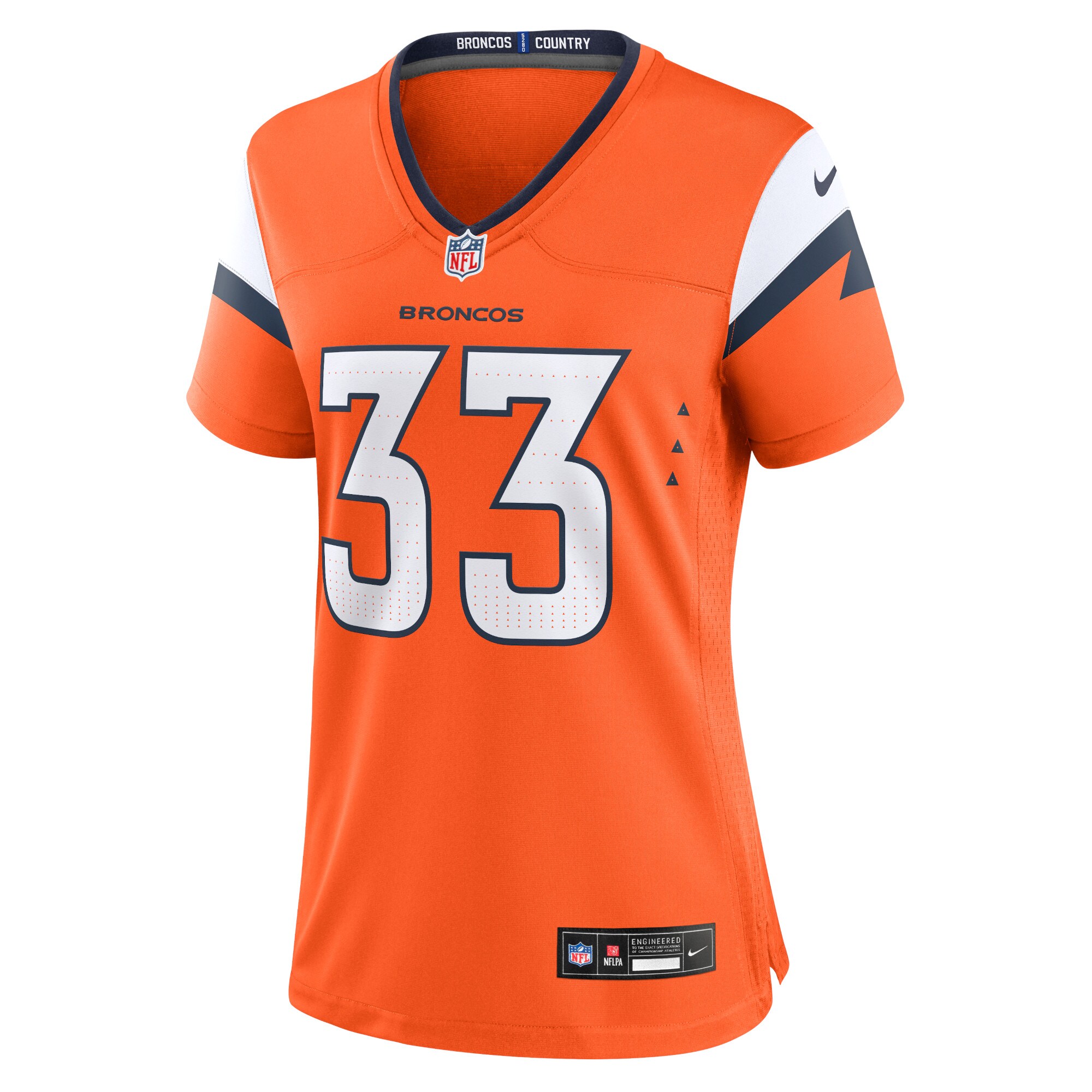 Denver Broncos Javonte Williams Orange Mile High Collection Game NFL Jersey Women's