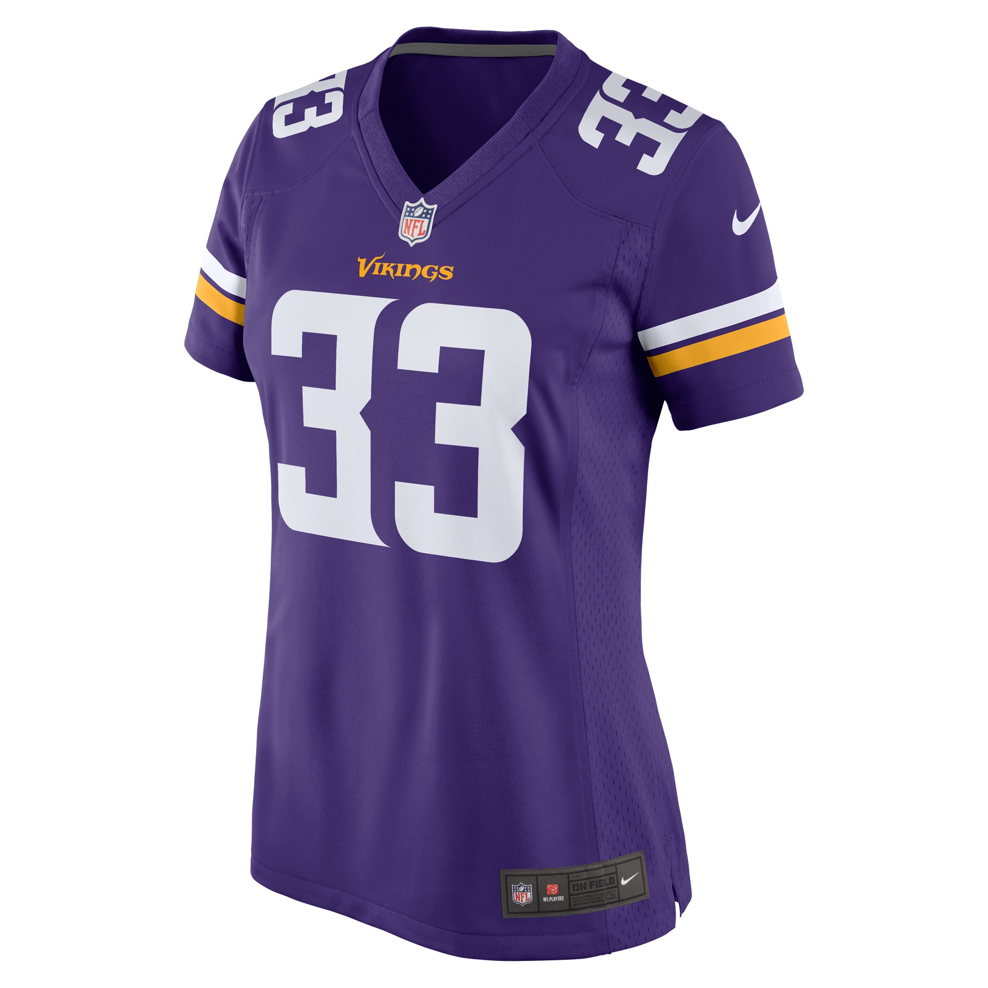 Minnesota Vikings Aaron Jones Purple Game Player NFL Jersey Women's