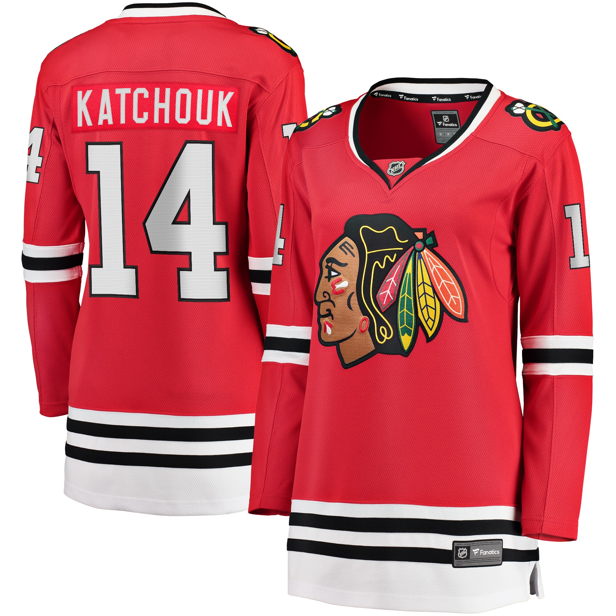 Chicago Blackhawks Boris Katchouk Red Home Breakaway Player NHL Jersey Women's