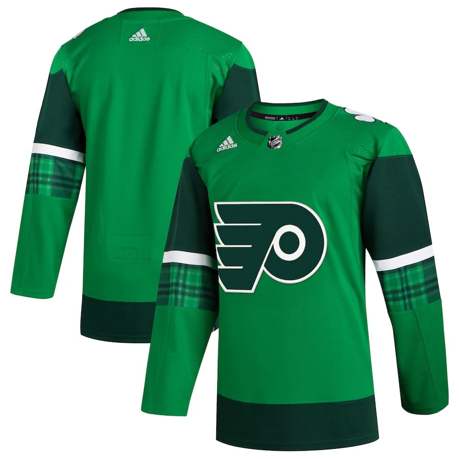 Philadelphia Flyers 2023 St. Patrick's Day Primegreen Kelly Green NHL Jersey Men's