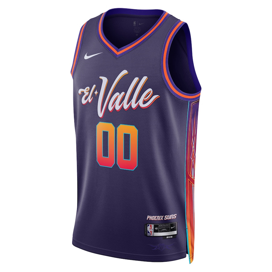 Phoenix Suns 2023/24 City Edition Swingman Custom Purple NBA Jersey Men's