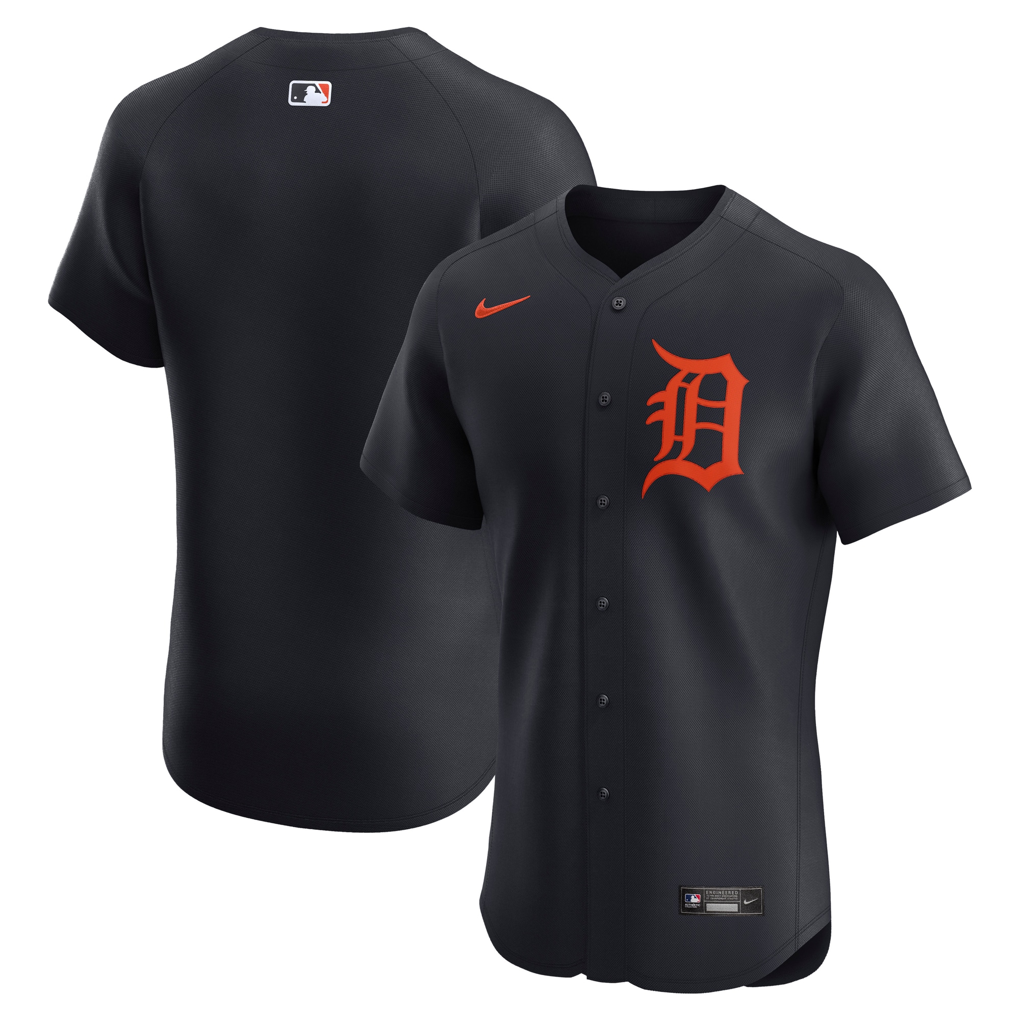Detroit Tigers Navy Alternate Elite MLB Jersey Men's