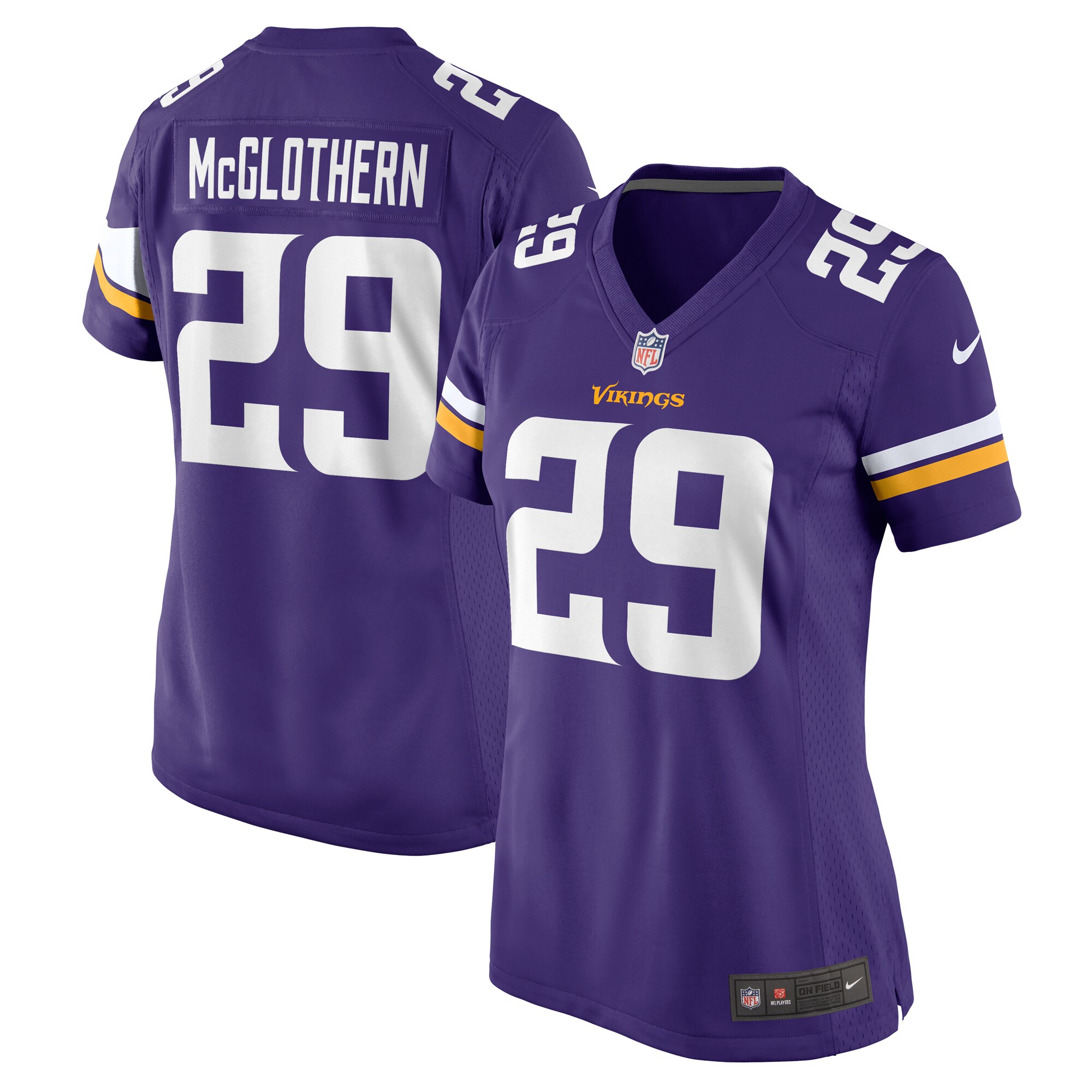 Minnesota Vikings Dwight McGlothern Purple Game NFL Jersey Women's