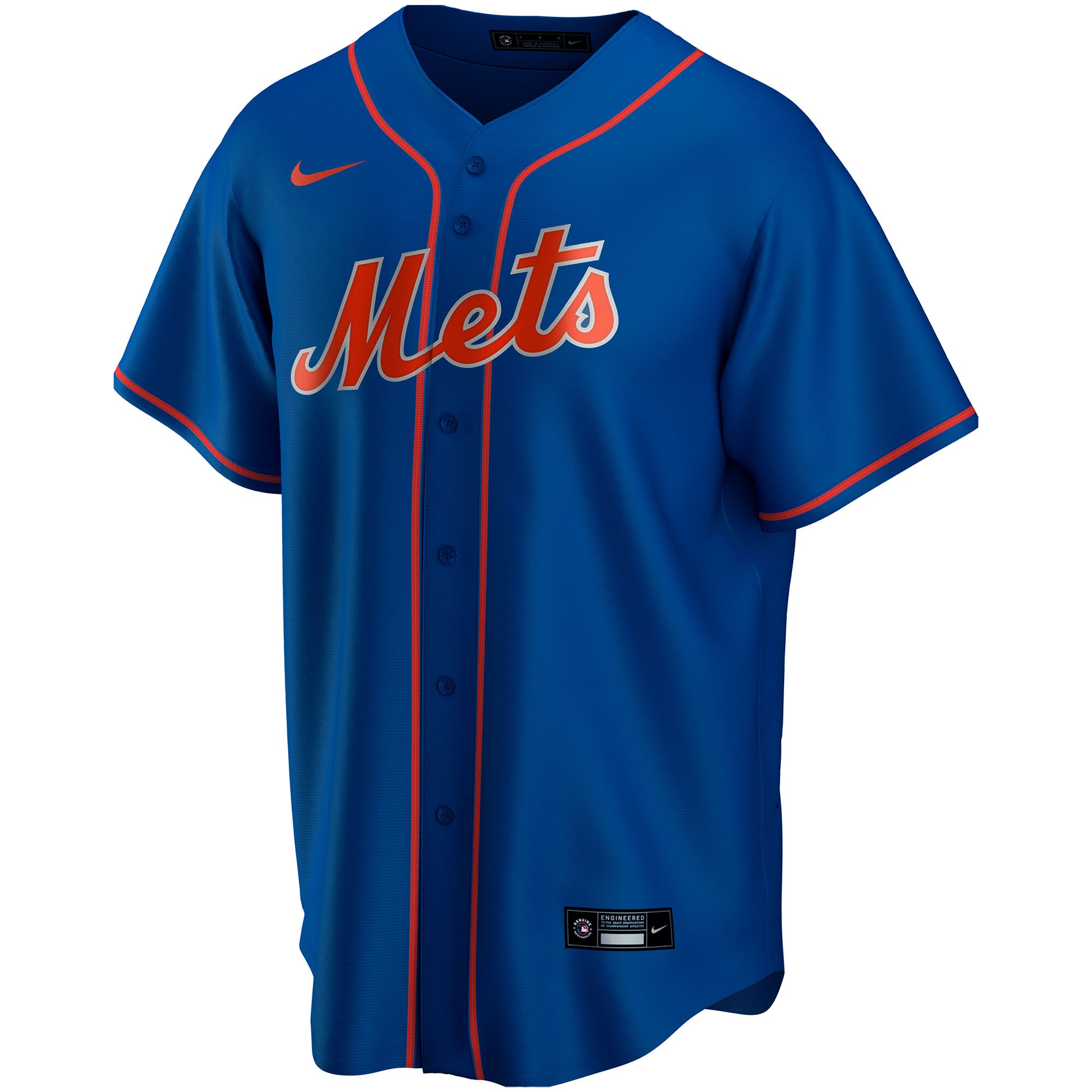New York Mets Royal Alternate Custom MLB Jersey Men's