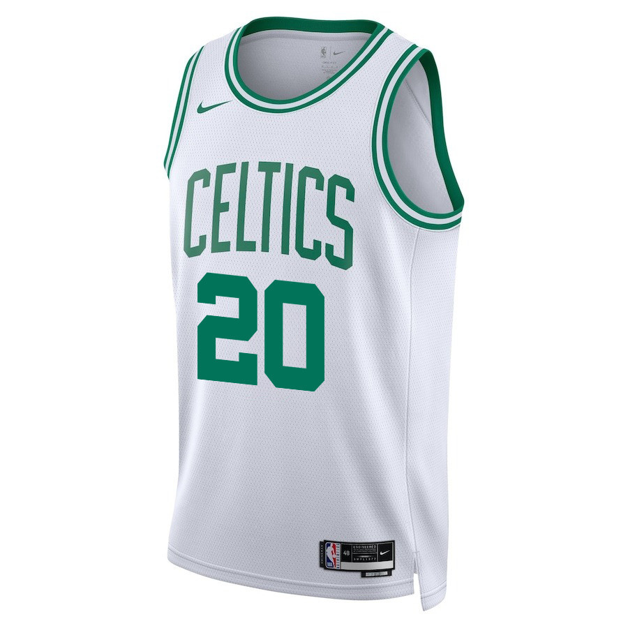 JD Davison 20 Boston Celtics 2024 FINALS PATCH Swingman Association Editio White NBA Jersey Men's