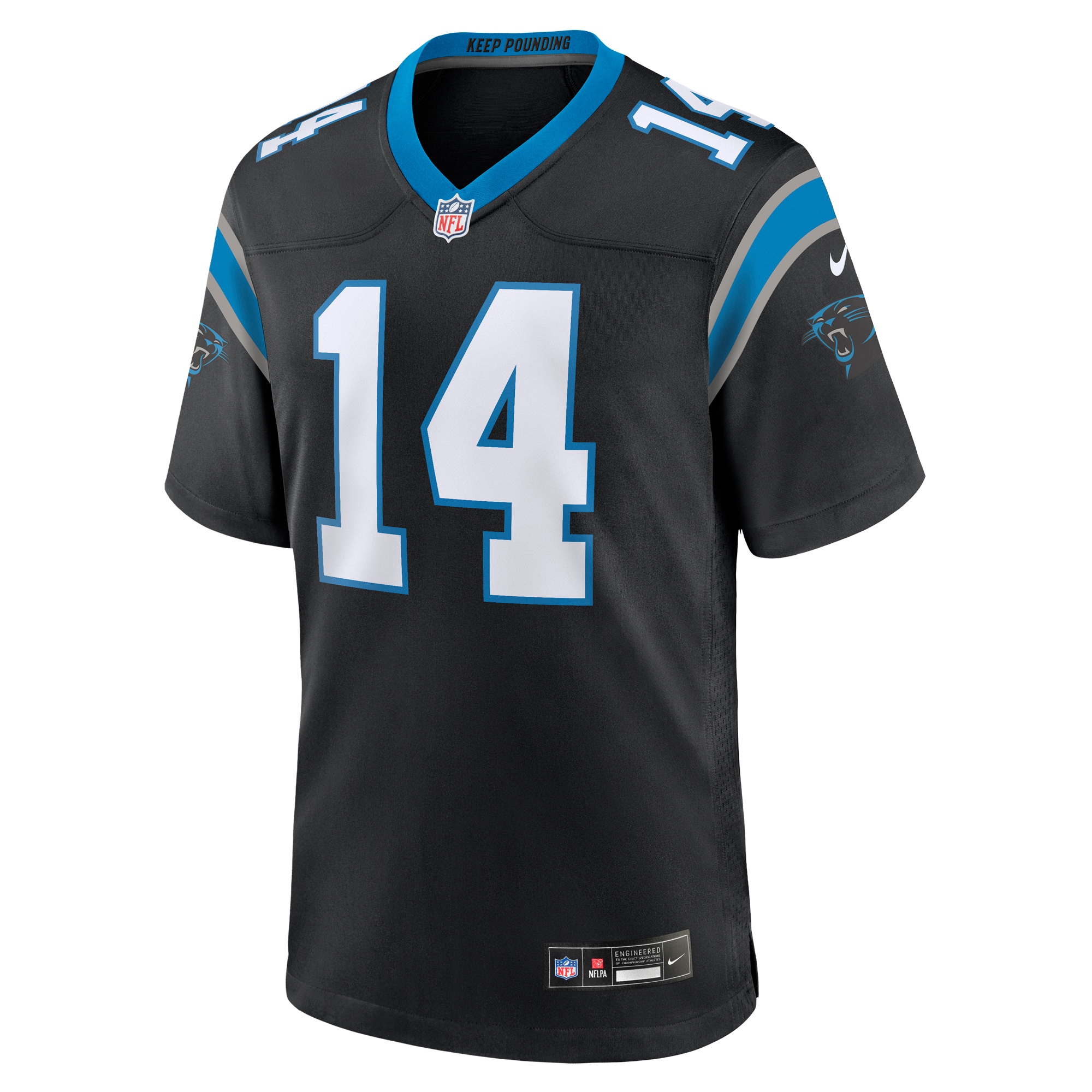 Carolina Panthers Andy Dalton Black Team Game NFL Jersey Men's