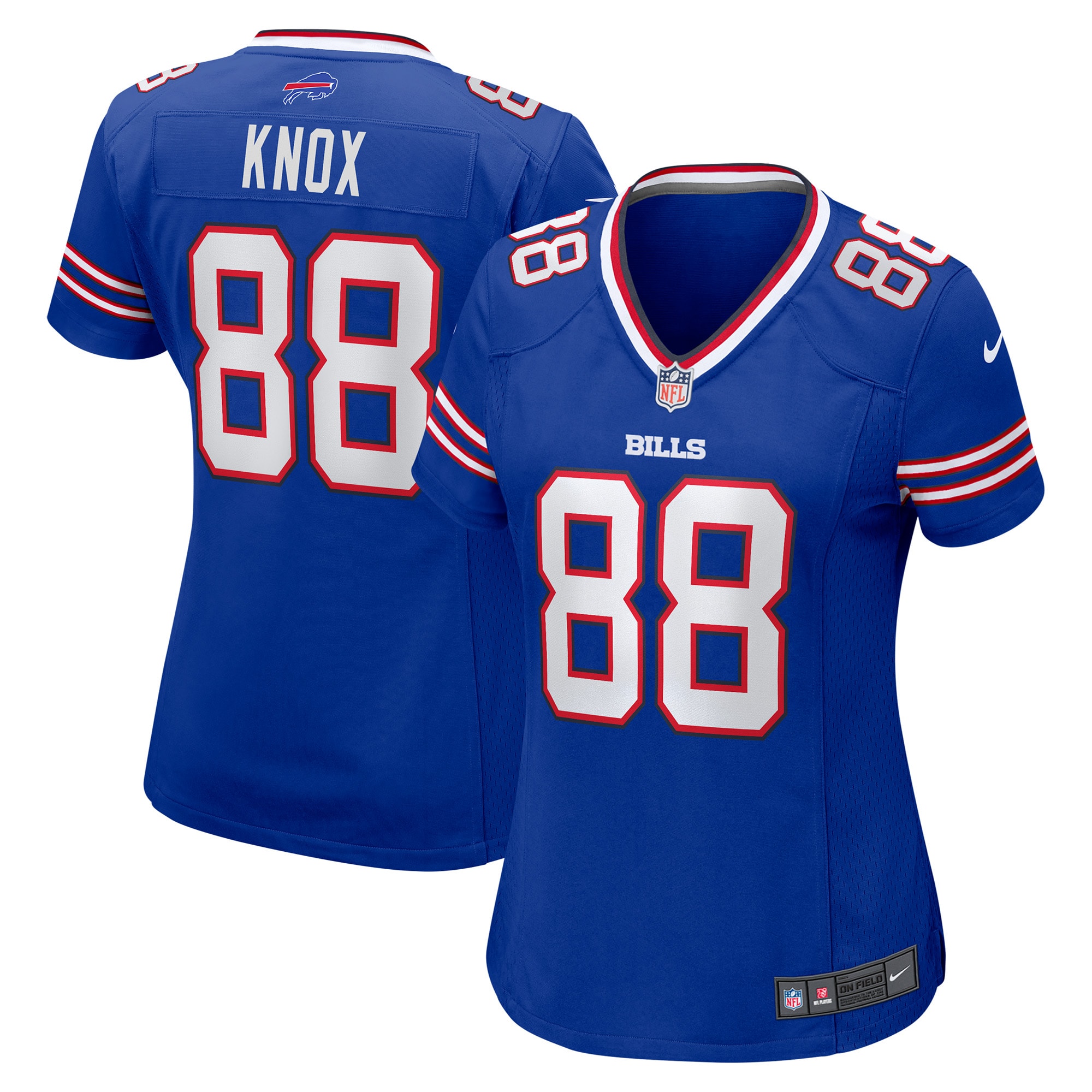 Buffalo Bills Dawson Knox Royal Game NFL Jersey Women's