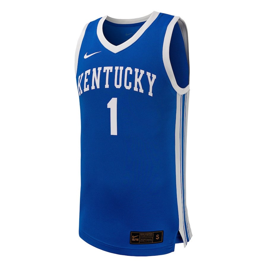 Justin Edwards 1 Kentucky Wildcats Royal NCAA Jersey Men's