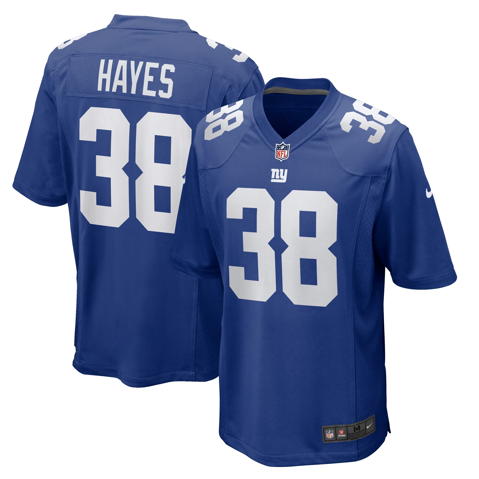 New York Giants Kaleb Hayes Royal Game NFL Jersey Men's
