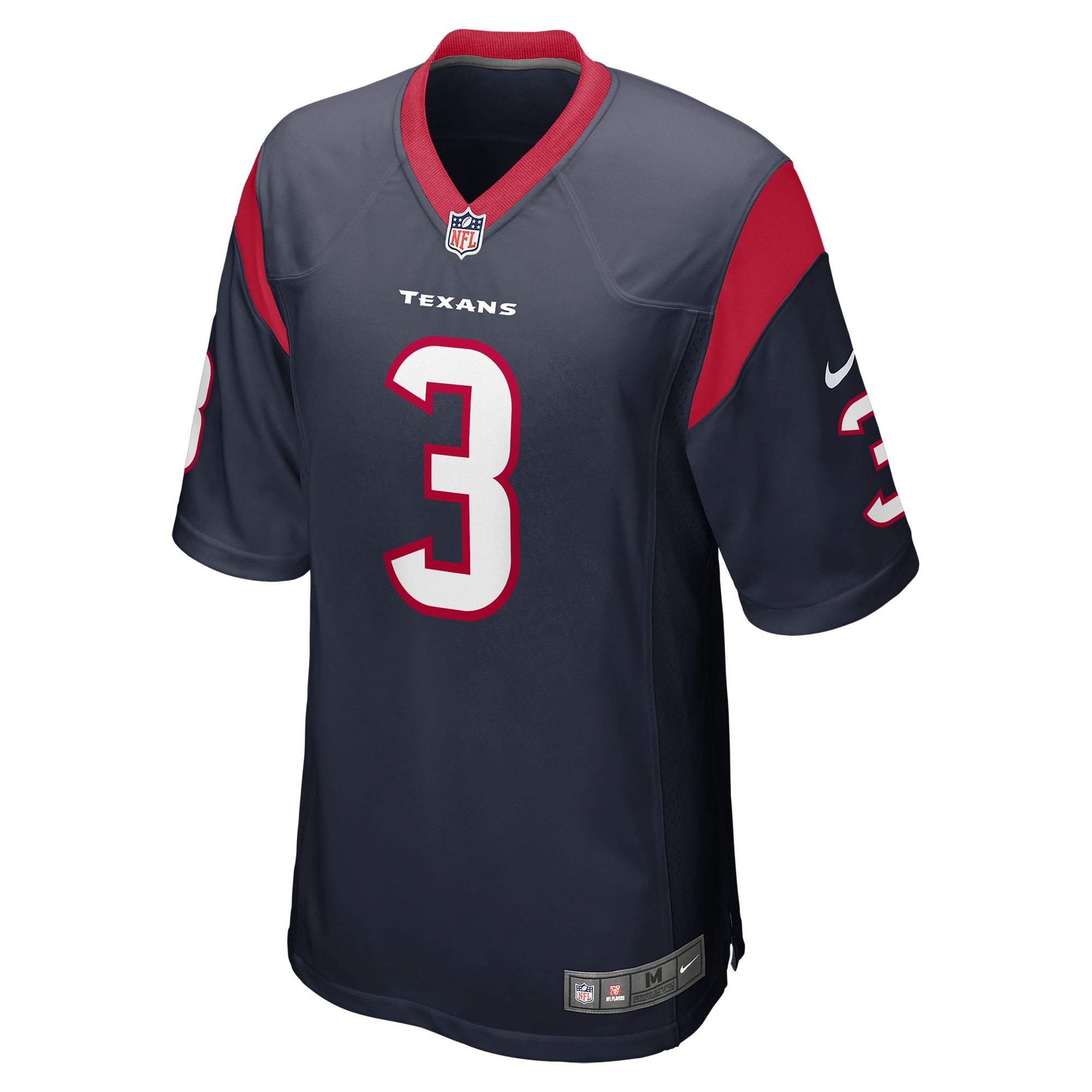 Houston Texans Tank Dell Navy Player Game NFL Jersey Men's