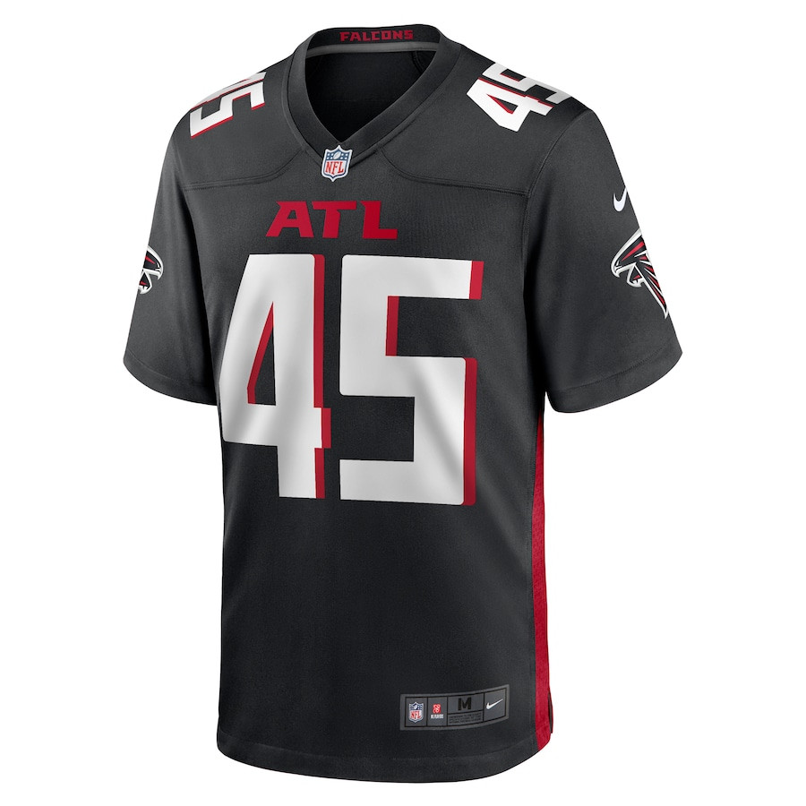 Donavan Mutin 45 Atlanta Falcons Game Black NFL Jersey Men's