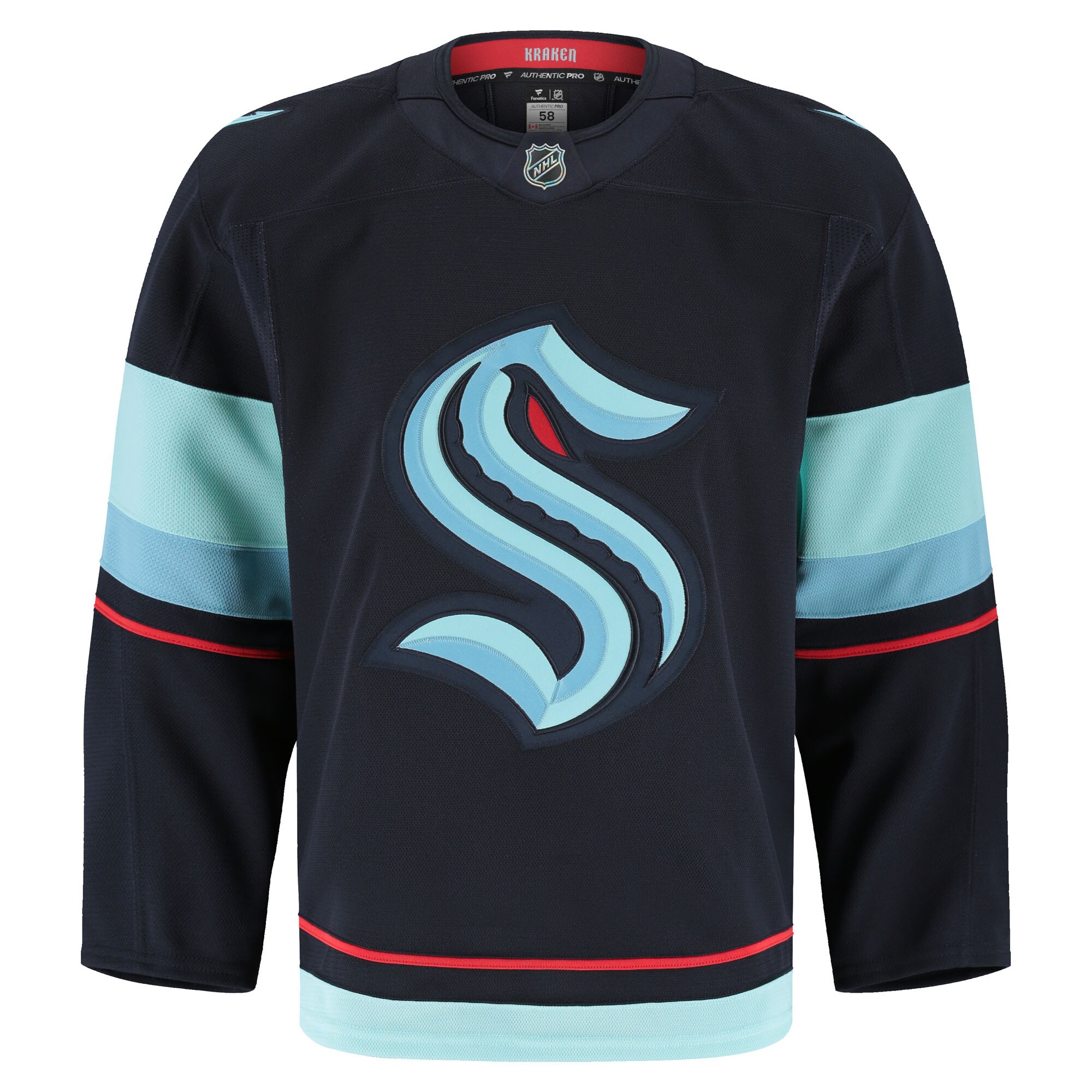 Seattle Kraken Deep Sea Blue Home Pro NHL Jersey Men's