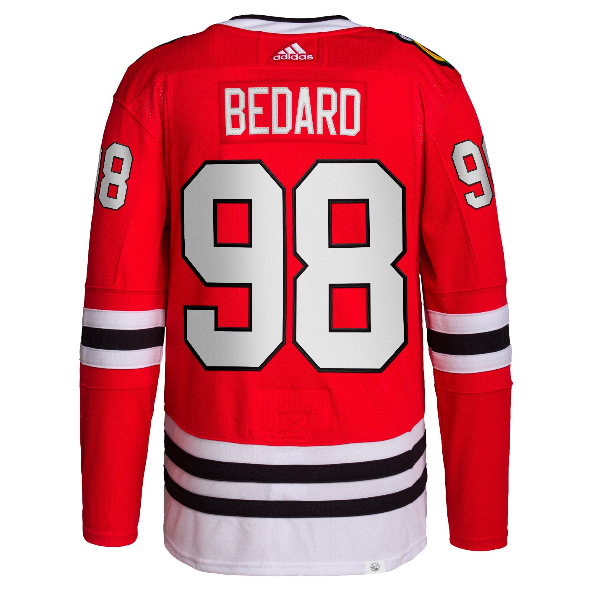 Connor Bedard 98 Chicago Blackhawks 2023 Draft Home Breakaway Red NHL Jersey Men's