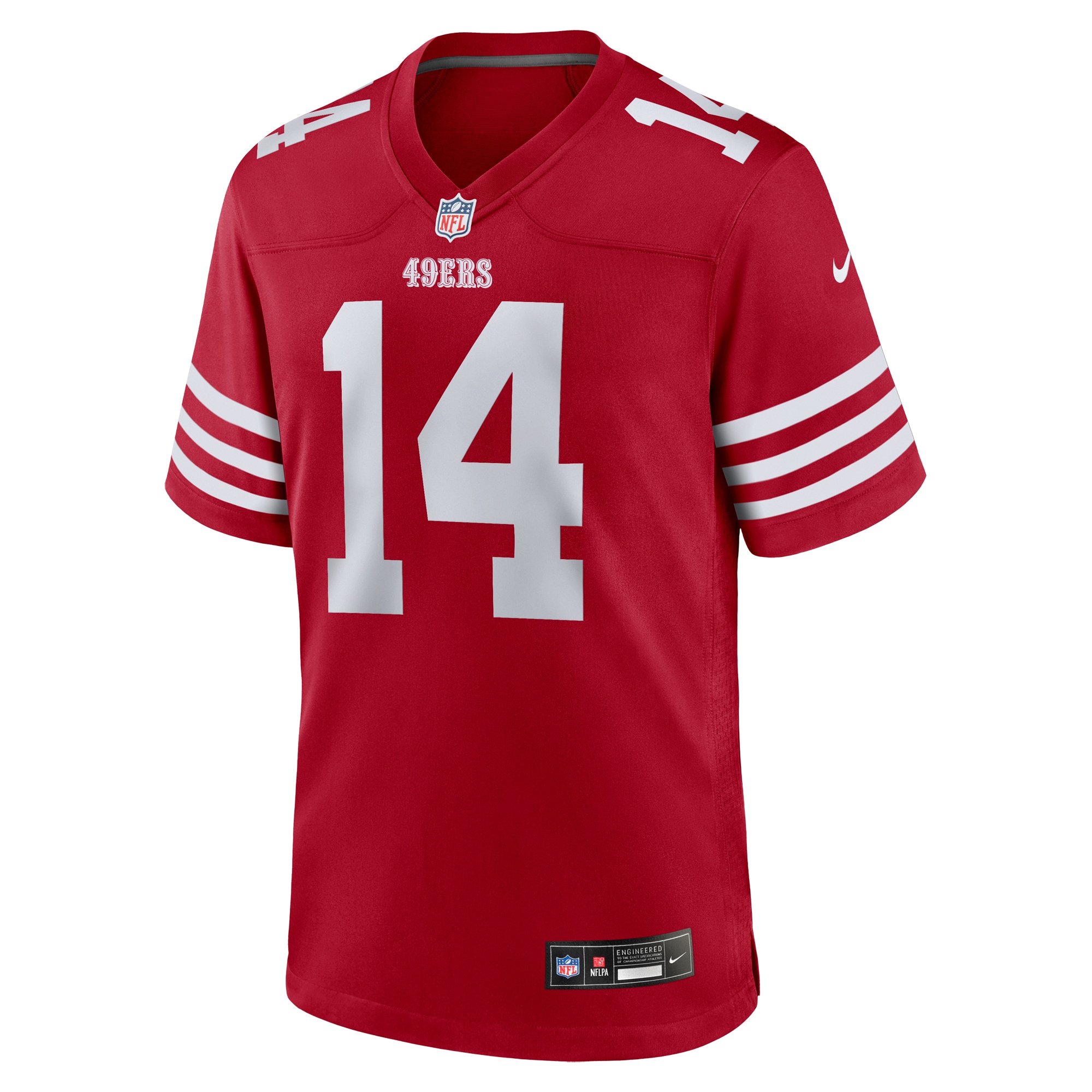 San Francisco 49ers Ricky Pearsall Scarlet Player Game NFL Jersey Men's