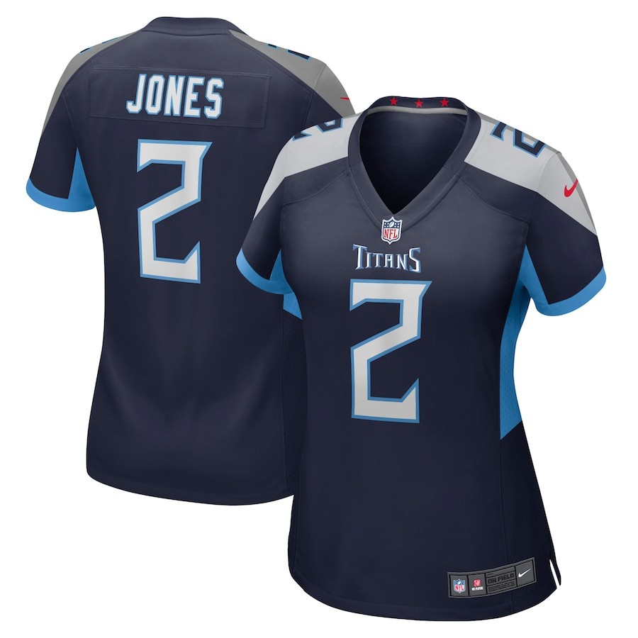 Julio Jones 2 Tennessee Titans Game Navy NFL Jersey Women's