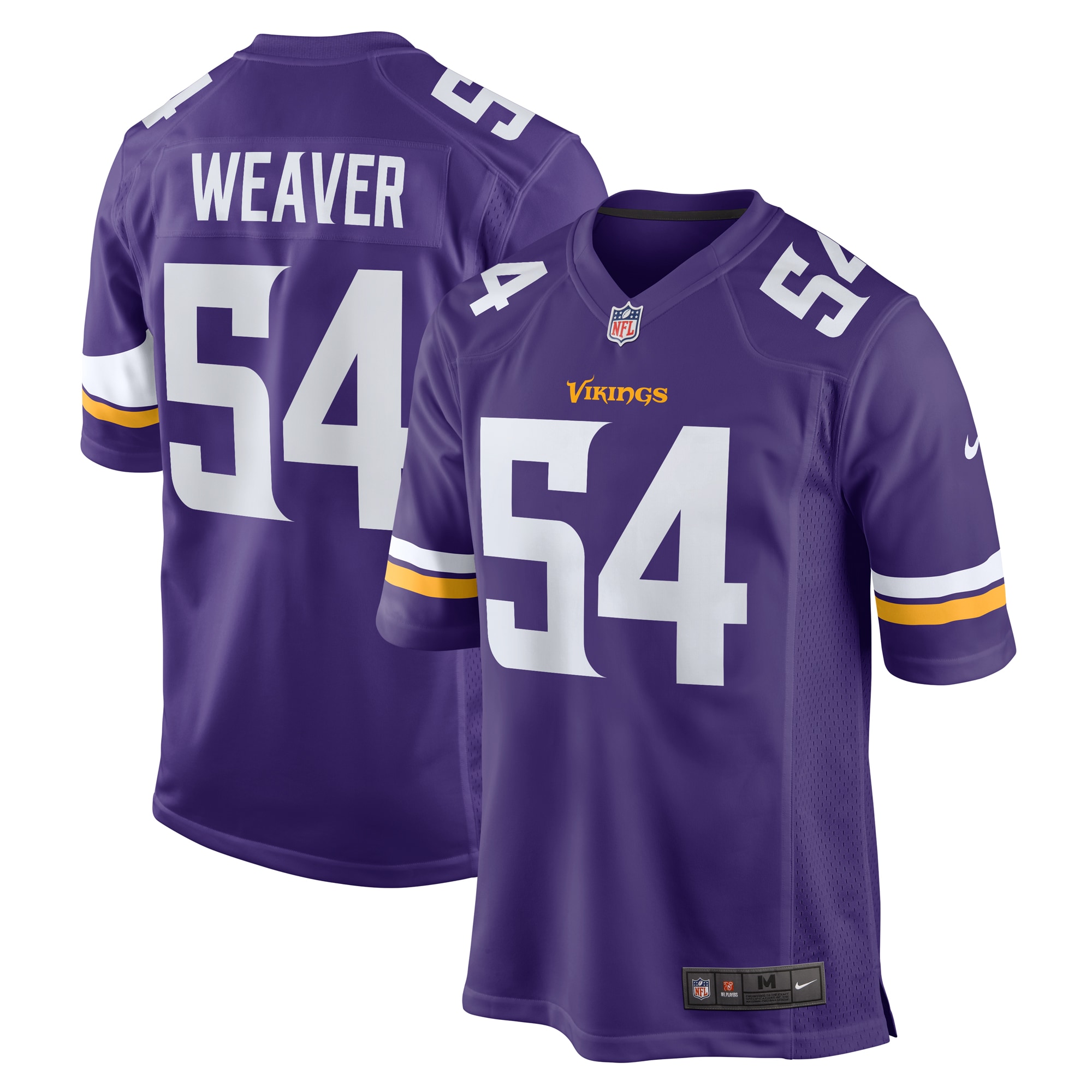 Minnesota Vikings Curtis Weaver Purple Home Game NFL Jersey Men's
