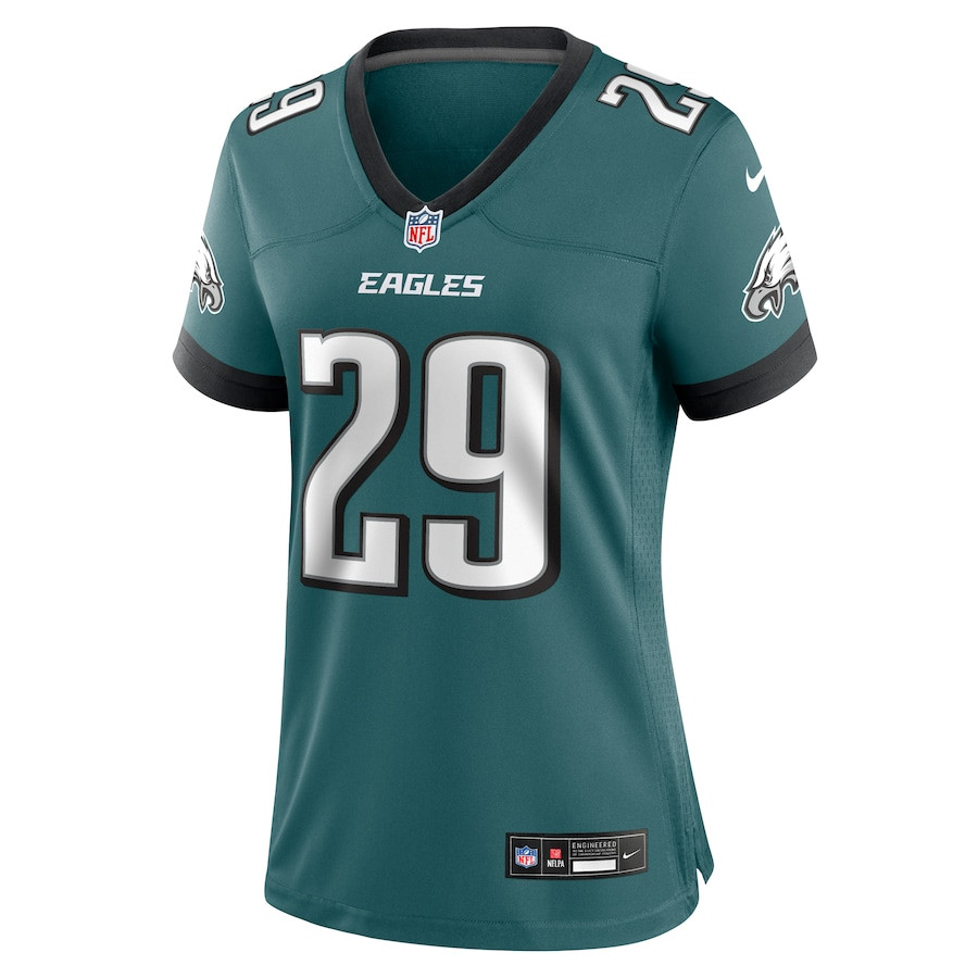 Avonte Maddox 29 Philadelphia Eagles Team Game Midnight Green NFL Jersey Women's
