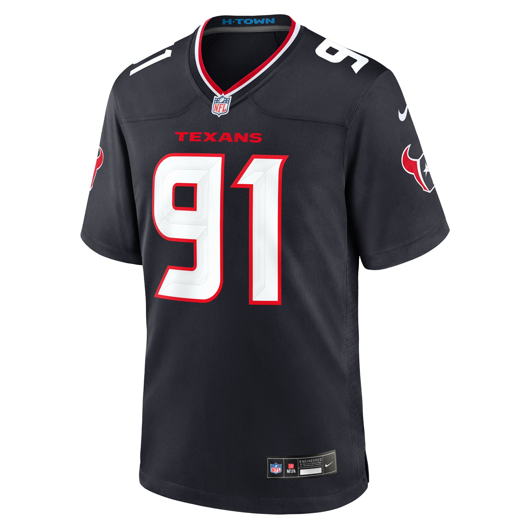 Houston Texans Folorunso Fatukasi Navy Team Game NFL Jersey Men's